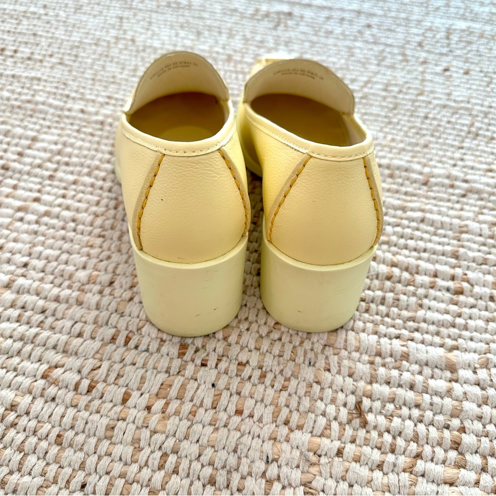 Camper Sunny Yellow Block Heel Loafers - Picture 4 of 5